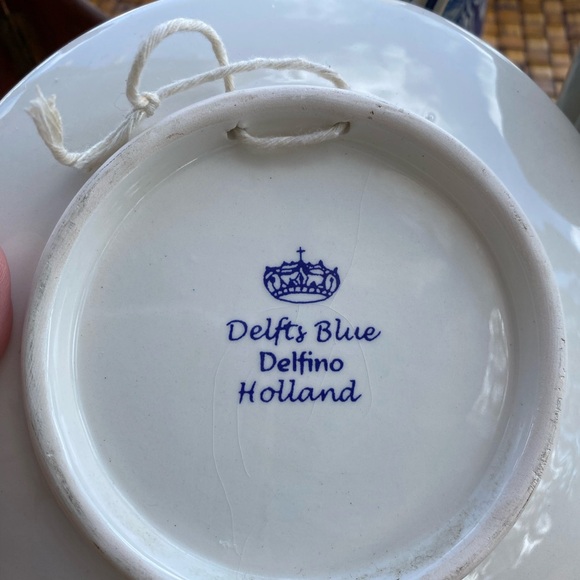 VTG Delft Blue GKB Handscreened Heineken Beer Steins & Delft Blue Delfino Plate - Picture 5 of 10